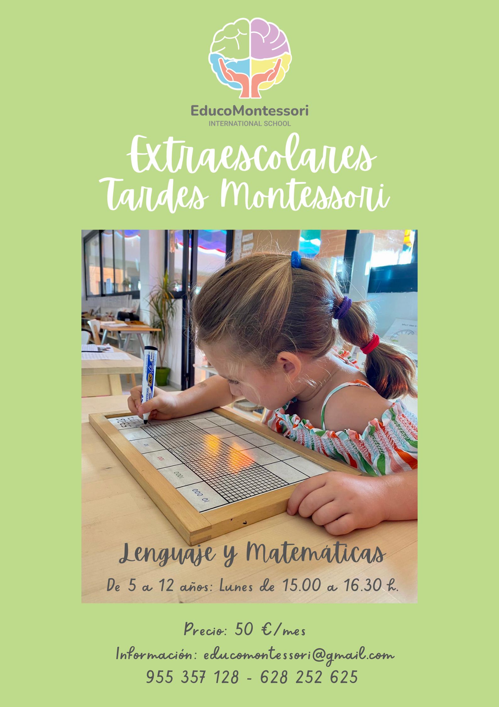 Extraescolares Refuerzo Montessori